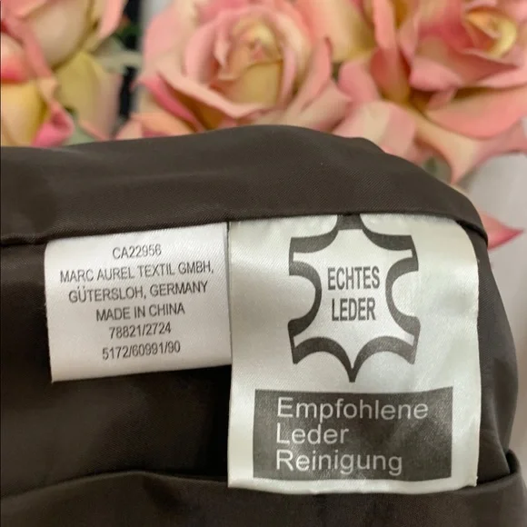 Chocolate Brown Suede Leather Maxi Skirt Vintage Quiet Luxury Euro Designer - Picture 7 of 12